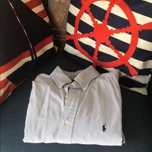 L Ralph Lauren Button Down with Logo!